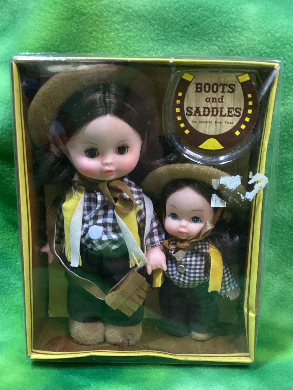 Boots & Saddles Cowgirl Boxed Doll Set Vintage 1981 Uneeda Doll Co. Hong Kong